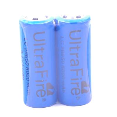 26650 rechargeable battery 3.7V deep cycle li-ion battery 6000mAh manufacturer