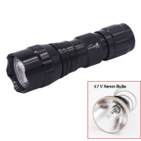 High quality Aluminium 3.7V 10W Torch,Xenon Flashlight,16340 HID Torch