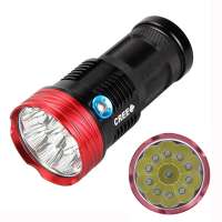 Great value Water-resistant 11pcsx XM-L T6 LED Torch Light 10000lumens 3-Mode Zoomable sky ray flashlight